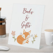 かわいいキツネベビーシャワー 台座サイン (インサイチュ)