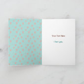 かわいいキツネママとベビーママの日 カード (内部)