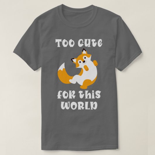 かわいいキツネレッドキツネ Tシャツ (デザイン正面)