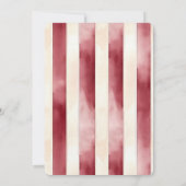 かわいいキツネ動物ハート風船誕生日 招待状 (裏面)