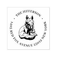 かわいいキツネ動物マンガ名前をカスタムする差出人住所