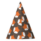 かわいいキツネ動物 パーティーハット (裏面)