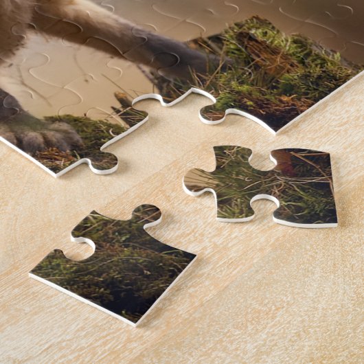 かわいいキツネ家族 ジグソーパズル (側面)