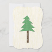 かわいいキツネ結婚式招待状 招待状 (裏面)