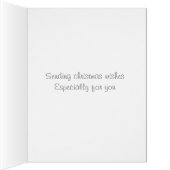 かわいいキツネ遊とウサギの冬の雪景色 (内側(右))