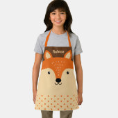 かわいいキツネ顔 子供へ エプロン (インサイチュ)