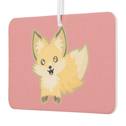 かわいいキツネ カーエアーフレッシュナー (左)