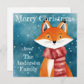 かわいいキツネ シーズンカード (正面/裏面)