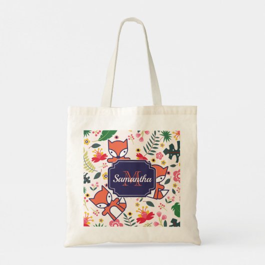 かわいいキツネ トートバッグ (裏面)