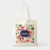 かわいいキツネ トートバッグ (正面)