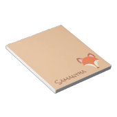 「かわいいキツネ」 ノートパッド (アングル)