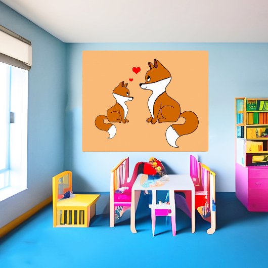 かわいいキツネ ポスター