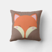 かわいいキツネ – 女の子だ！ クッション (裏面)