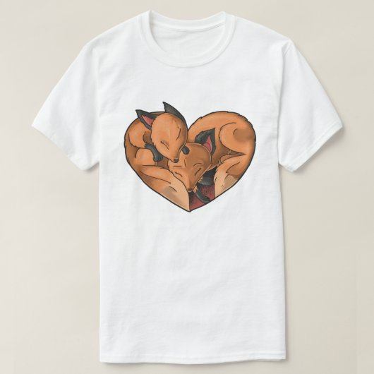 かわいいキツネ Tシャツ (デザイン正面)