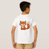 かわいいキツネ Tシャツ (裏面フル)