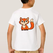 かわいいキツネ Tシャツ (裏面)