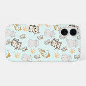 かわいいキティちゃん&肉球のiPhone 16ケース iPhone 16ケース (裏面横)