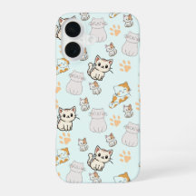 かわいいキティちゃん&肉球のiPhone 16ケース