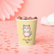 かわいいキティのハグ パステルパーティペーパー