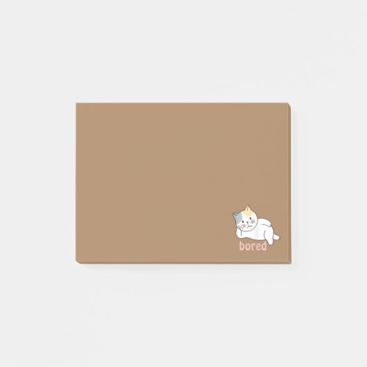 かわいいキティキャット動物がいるから退屈しのぎ ポストイット (正面)