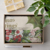 かわいいキティクリスマスデクページ紙 薄葉紙 (ギフト)