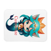 かわいいキティー猫人魚サンダーコーブ マグネット (横)