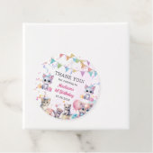 かわいいキティ猫1歳の誕生日パーティー フェイバータグ (インサイチュ)