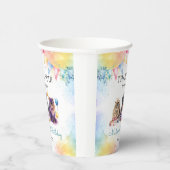 かわいいキティ猫1歳の誕生日 紙コップ (右)