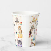 かわいいキティ猫1歳の誕生日 紙コップ (右)