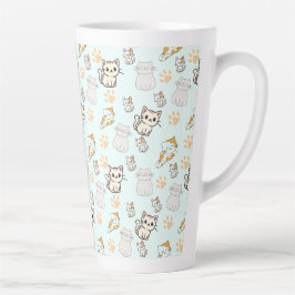 かわいいキティ&パウ柄ラテマグ カフェラテマグ