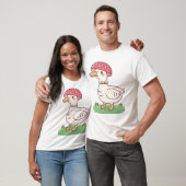 かわいいキノコのアヒル Tシャツ (ユニセックス)