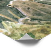 かわいいキノコのウッドランドカエル赤ちゃんシャワーへようこそ ポスター (角)