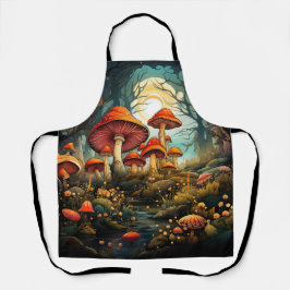 かわいいキノコのエプロン エプロン