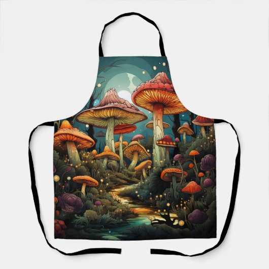 かわいいキノコのエプロン エプロン (正面)