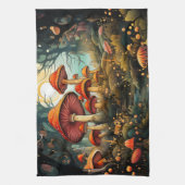 かわいいキノコのキッチンタオル キッチンタオル (縦)