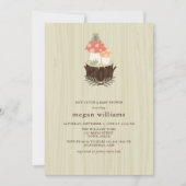 かわいいキノコのベビーシャワー招待状 招待状 (正面)