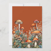 かわいいキノコのベビーシャワー招待状 招待状 (裏面)