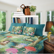 かわいいキノコの人と友人の毛布