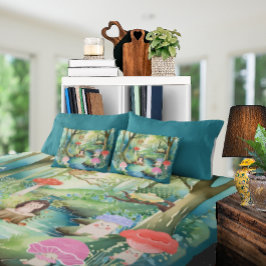 かわいいキノコの人と友人の毛布 クッション