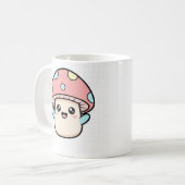 かわいいキノコの友達 コーヒーマグカップ (正面左)