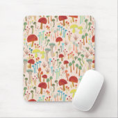かわいいキノコの庭のマウスパッド マウスパッド (マウス)