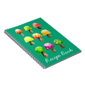 かわいいキノコレシピ手帳 ノートブック (右側)