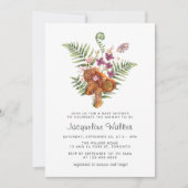 かわいいキノコ秋ベビーシャワー 招待状 (正面)