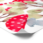 かわいいキノコ素朴な森の赤ちゃんシャワーへようこそ ポスター (角)