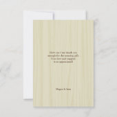 かわいいキノコ赤ちゃんシャワーありがとう サンキューカード (裏面)