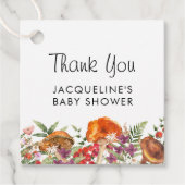 かわいいキノコ赤ちゃんシャワーありがとう フェイバータグ (正面)