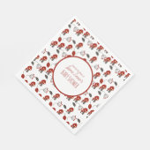 かわいいキノコ赤ちゃんシャワーガーデンフォレストありがとう スタンダードランチョンナプキン (角)