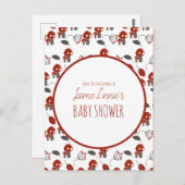 かわいいキノコ赤ちゃんシャワーガーデンフォレストありがとう ポストカード (正面/裏面)