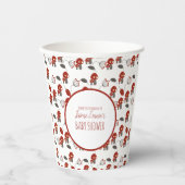 かわいいキノコ赤ちゃんシャワーガーデンフォレストありがとう 紙コップ (正面)