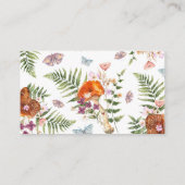 かわいいキノコ赤ちゃんシャワーブックベビー エンクロージャーカード (裏面)